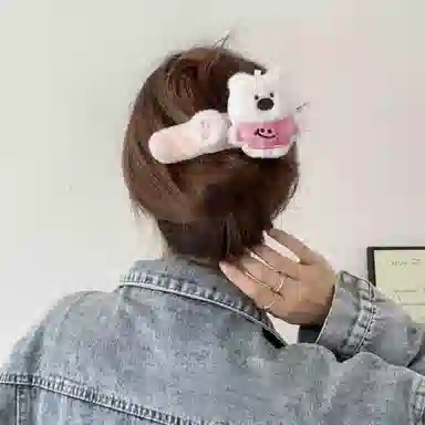 希铃 可爱西高地 聚酯纤维 发夹 女款