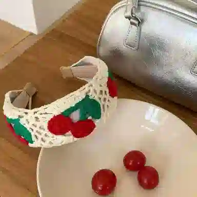 希铃 田园甜美宽边针织 涤纶 发箍 女款