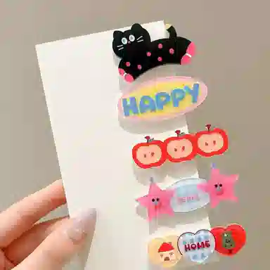 希铃 可爱卡通萌宠 亚克力 发夹 女款