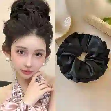 希铃 法式缎面高级感 布艺 发圈 女款