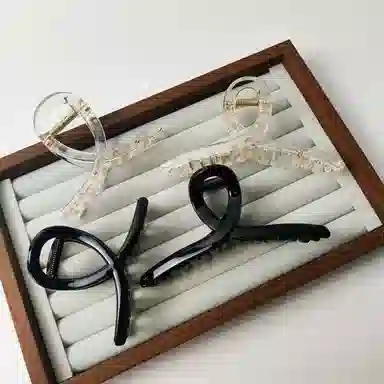 希铃 简约气质 亚克力 发夹 女款