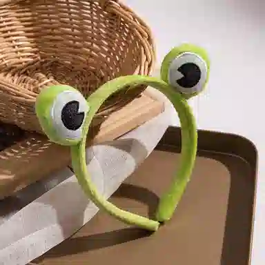 希铃 大眼萌蛙 帆布 发箍 女款