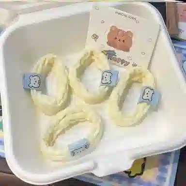 希铃 可爱奶 亚麻 发圈 女款