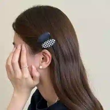 希铃 精致蓝色系 亚克力 发夹 女款