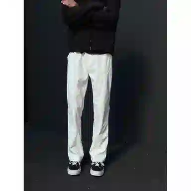 虫小绿 夏季美式斜切设计小众高级感速干情侣长裤休闲裤 男女同款