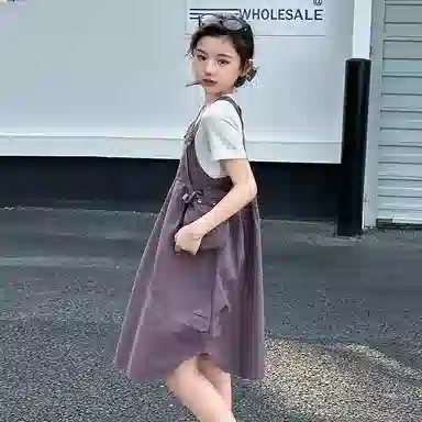 儿童款 雅鹿裙装套装 简约时尚透气短袖