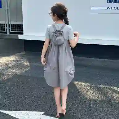 儿童款 雅鹿裙装套装 简约时尚透气短袖