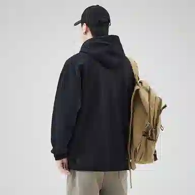 赛瀚 潮牌高街连帽卫衣男款美式休闲简约印花设计春秋厚款百搭舒适亲肤慵懒风男装宽松上衣长袖显瘦显高少年感外穿外搭衣服 男女同款