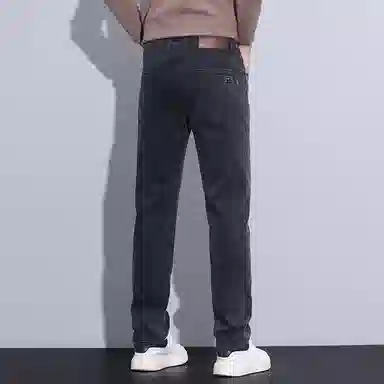 赛瀚 高级感轻商务弹力直筒牛仔休闲裤男款复古厚款百搭春秋舒适亲肤男装长裤显瘦显高青少年高街潮流通勤外穿男裤 男女同款