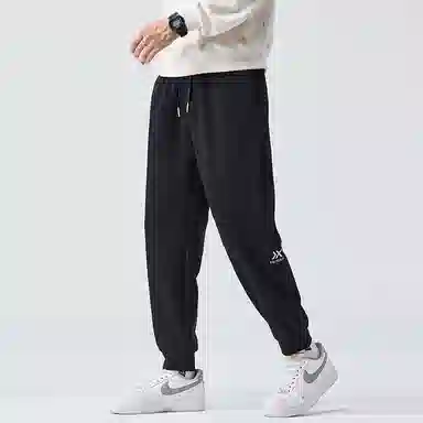 赛瀚 百搭潮牌束脚休闲裤男款春秋纯色美式潮流松紧腰抽绳运动卫裤厚款舒适亲肤男装长裤宽松显瘦显高少年高街通勤外穿男裤 男女同款