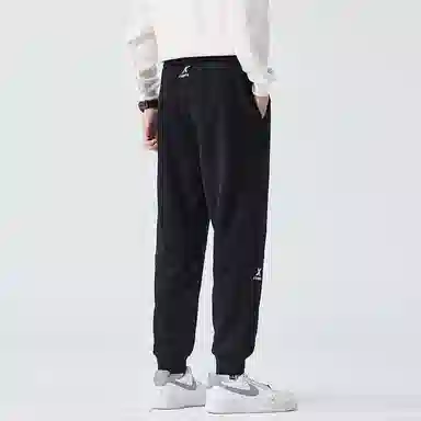 赛瀚 百搭潮牌束脚休闲裤男款春秋纯色美式潮流松紧腰抽绳运动卫裤厚款舒适亲肤男装长裤宽松显瘦显高少年高街通勤外穿男裤 男女同款