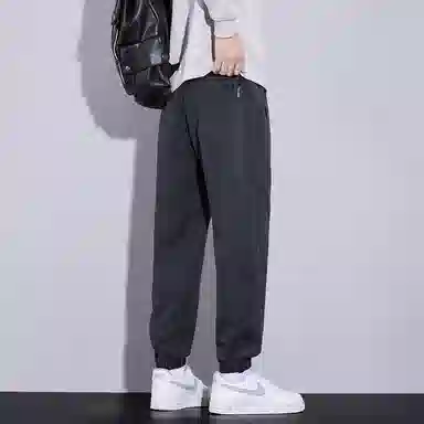 赛瀚 束脚哈伦裤男生时尚百搭户外运动长裤子男美式潮牌高街风抽绳松紧腰多口袋设计基础款青少年潮流帅气显高显瘦宽松休闲裤 男女同款