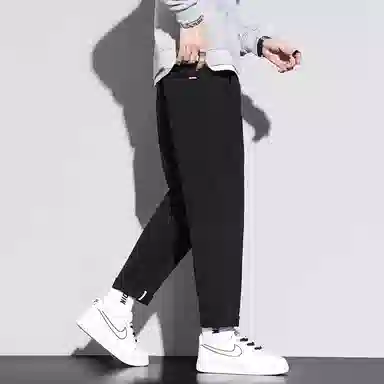 赛瀚 纯棉直筒休闲裤男士复古潮牌春秋厚款百搭舒适亲肤男款痞帅长裤显瘦显高青少年高街潮流通勤外穿高级感男装锥形裤 男女同款