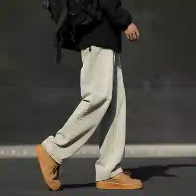 赛瀚 美式高街复古水洗宽松牛仔裤男款春秋厚款百搭舒适亲肤显瘦显高青少年男装休闲长裤潮流通勤外穿男裤 男女同款