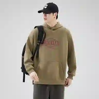 赛瀚 潮牌高街连帽卫衣男款美式休闲简约印花设计春秋厚款百搭舒适亲肤慵懒风男装宽松上衣长袖显瘦显高少年感外穿外搭衣服 男女同款