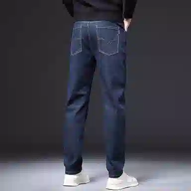 赛瀚 男士百搭商务弹力修身牛仔裤男款潮流复古直筒长裤春秋舒适亲肤男装显瘦显高青少年高街高级感通勤外穿男裤 男女同款