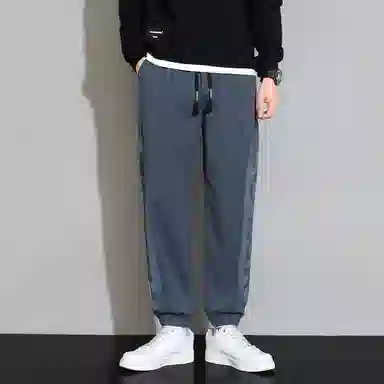 赛瀚 复古美式渐变印花图案束脚休闲裤男款春秋厚款百搭舒适亲肤男装宽松长裤显瘦显高青少年高街潮流通勤外穿男裤 男女同款