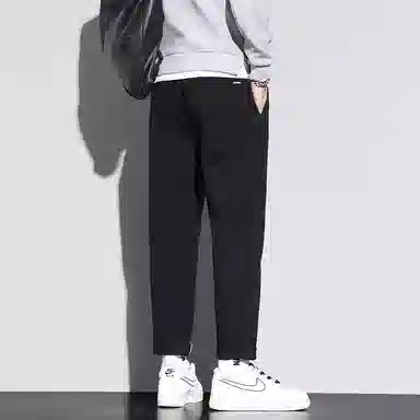 赛瀚 纯棉直筒休闲裤男士复古潮牌春秋厚款百搭舒适亲肤男款痞帅长裤显瘦显高青少年高街潮流通勤外穿高级感男装锥形裤 男女同款