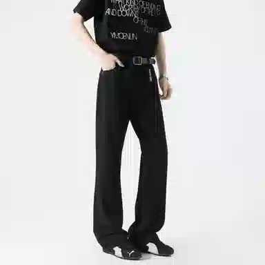 帝狼牛 美式复古高街风莱赛尔微喇弯刀裤 显高显瘦垂感强适合日常通勤牛仔裤 男女同款