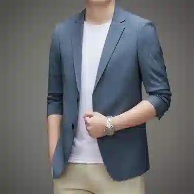 时尚商务绅士高品质透气抗皱外套西装 男款