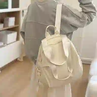 小猪班纳 小众设计多功能背包大容量轻便防水百搭通勤学生书包 尼龙 单肩双肩包 男女同款情侣款 多色