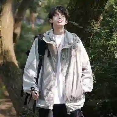 MORii Casual Zip Colorblock Jacket