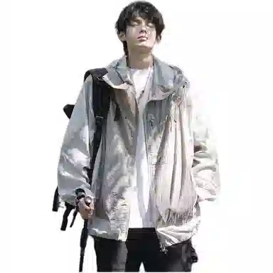 MORii Casual Zip Colorblock Jacket