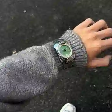 HNK Quartz Stainless Steel White Dial