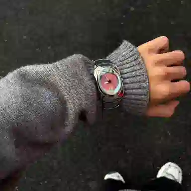 HNK Quartz Stainless Steel White Dial