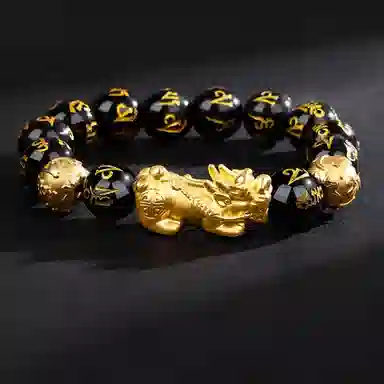 【S999足银纯银 招财进宝 财源滚滚】 七好美银 貔貅吞金兽八方来财 国潮复古新中式 文玩 平安喜乐 步步高升好运 玛瑙 手串 男女同款情侣款