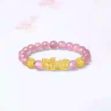 【S999足银纯银 八方来财】 七好美银 招财貔貅 新中式 招财纳福吞金兽国潮复古转运珠 黑曜石 时尚高级 琉璃 手串 男女同款情侣款