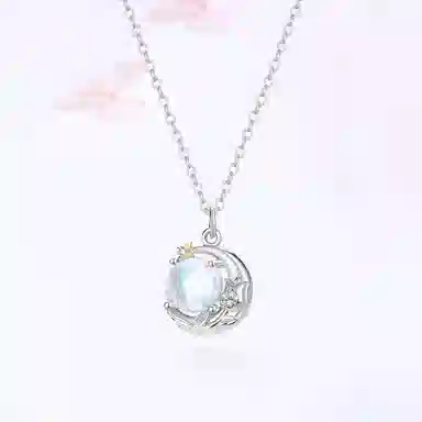 【 S925 玫瑰星球】 七好美银 精致轻奢时尚优雅森系小清新 简约小众气质高级感设计 日常约会通勤百搭锁骨链 银 项链 女款