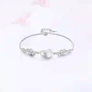 【S999足银纯银 福禄好运】 七好美银 蝴蝶结葫芦 创意时尚经典小众国潮 轻奢精致简约 个性潮流百搭 玉髓 手链 女款