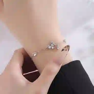 【S999足银纯银 好运福蝶】 七好美银 翩翩蝴蝶 精致轻奢时尚优雅森系小清新 简约小众高级感设计 日常通勤百搭 首饰 项链 女款