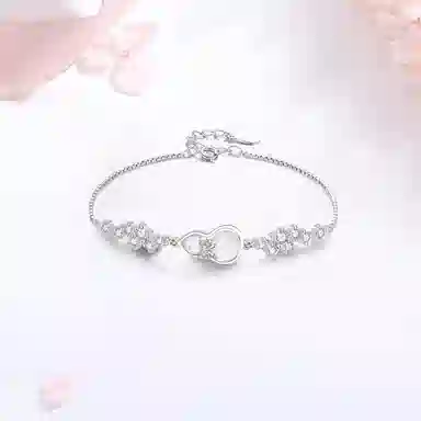 【S999足银纯银 福禄好运】 七好美银 蝴蝶结葫芦 创意时尚经典小众国潮 轻奢精致简约 个性潮流百搭 玉髓 手链 女款