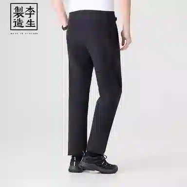 李生制造 城市轻户外弹力抗皱立体剪裁直筒多功能软壳休闲裤 男款