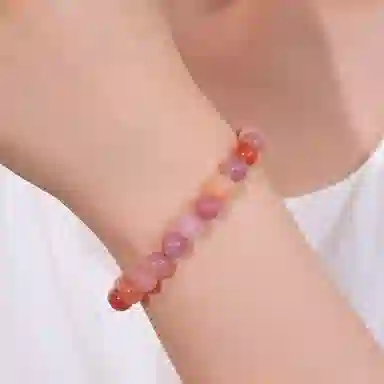 千叶珠宝 琉璃摇光跳色#好运 玛瑙 手串珠光色亮时尚 男女同款情侣款