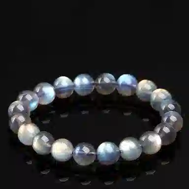 千叶珠宝 招财福牌百搭饰品天然 蓝水晶 手串 男女同款情侣款