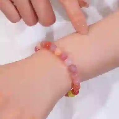 千叶珠宝 琉璃摇光跳色#好运 玛瑙 手串珠光色亮时尚 男女同款情侣款