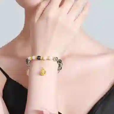 千叶珠宝 绿野仙踪轻奢小众精致 绿幽灵 手串 男女同款情侣款