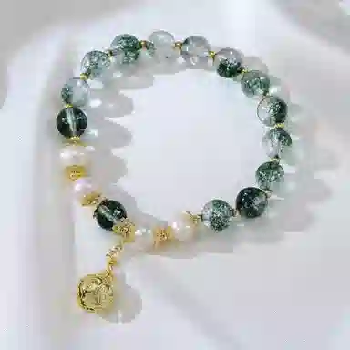 千叶珠宝 绿野仙踪轻奢小众精致 绿幽灵 手串 男女同款情侣款