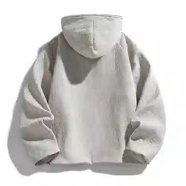 MZAO Vintage Letter Print Hoodie Jacket