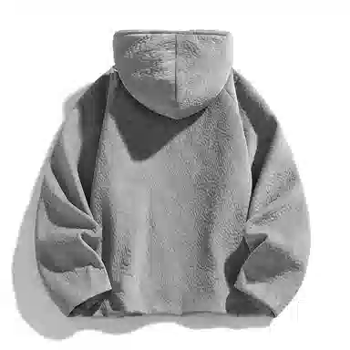 MZAO Vintage Letter Print Hoodie Jacket