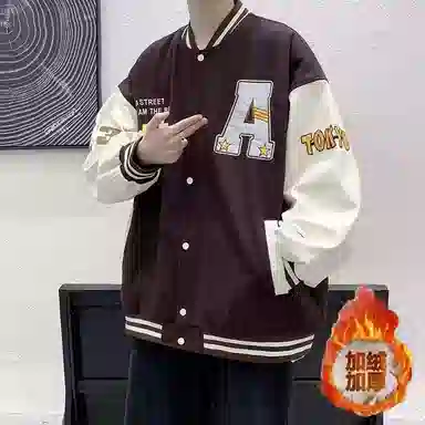绿野客 棒球服 青少年个性设计套装男生外套高初中学生 卫衣潮流帅 气运动休闲搭