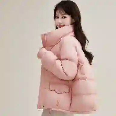 鸭鸭 时尚百搭可爱少女学生日常通勤宽松立领柔软舒适保暖轻盈羽绒服 女款