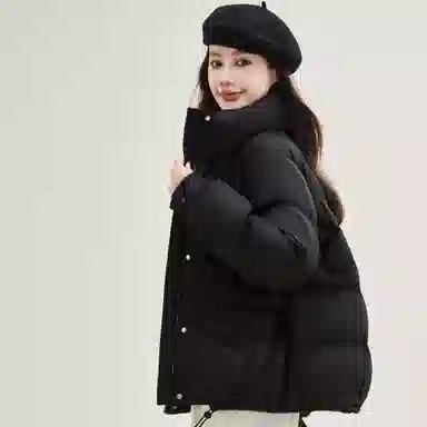 鸭鸭 时尚百搭可爱少女学生日常通勤宽松立领柔软舒适保暖轻盈羽绒服 女款