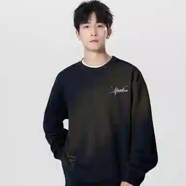 阿凡迪 美式高街复古宽松日常通勤休闲运动经典百搭纯色长袖卫衣 男女同款