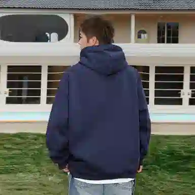 阿凡迪 重磅华棉美式高街潮牌字母高级感卡通动漫创意涂鸦印花校园简约百搭基础款潮流日常休闲通勤无性别主义宽松长袖连帽卫衣 男女同款