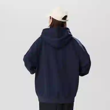 阿凡迪 仿刺绣美式复古高街时尚潮流创意可爱小猫印花纯色宽松日常通勤休闲运动学生党经典百搭长袖氛围感重磅连帽卫衣 男女同款