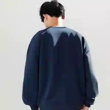 阿凡迪 美式高街复古宽松日常通勤休闲运动经典百搭纯色长袖卫衣 男女同款
